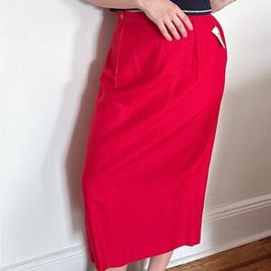 Vintage Talbots Red Women's Skirt